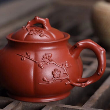 Full Handmade Yixing Zisha Teapot [Jin Mei Pot] (Dahongpao – 190ml)