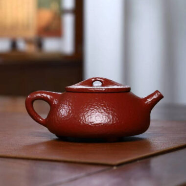 Full Handmade Yixing Zisha Teapot [Jingzhou Shi Piao Pot] (Dahongpao – 220ml)