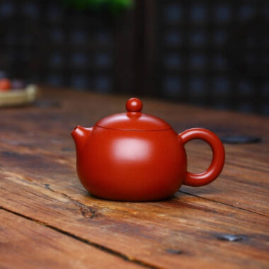 Full Handmade Yixing Zisha Small Teapot [De Zhong / Xishi / Dragon Egg] (Dahongpao – 100/140/140ml)