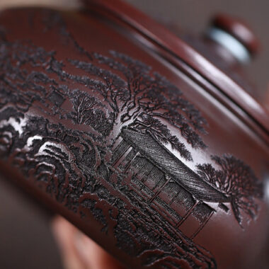 Yixing Zisha Teapot [Jiangnan Han Jiang] (Gu Tong Wu Ni – 650ml)