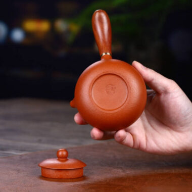 Full Handmade Yixing Zisha Teapot [Tang Yu Pot] (Zhu Ni – 200ml)