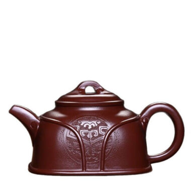 Full Handmade Yixing Zisha Teapot [Ruyi Pot] (Di Cao Qing – 370ml)