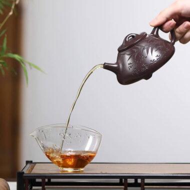 Yixing Zisha Teapot [Bamboo Ziye Shi Piao] (Zi Ni – 240ml)