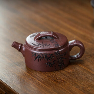 Full Handmade Yixing Zisha Teapot [Xiang Zhu] (30 Mu Zi Ni – 160ml)