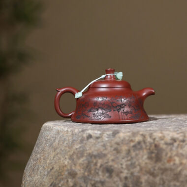 Yixing Zisha Teapot [Lotus Hat] (Long Xue Sha – 170ml)