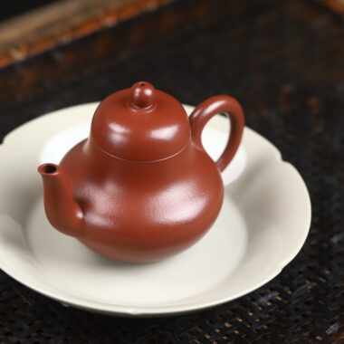 Full Handmade Yixing Zisha Teapot [Si Ting Pot] (Dahongpao – 115ml)