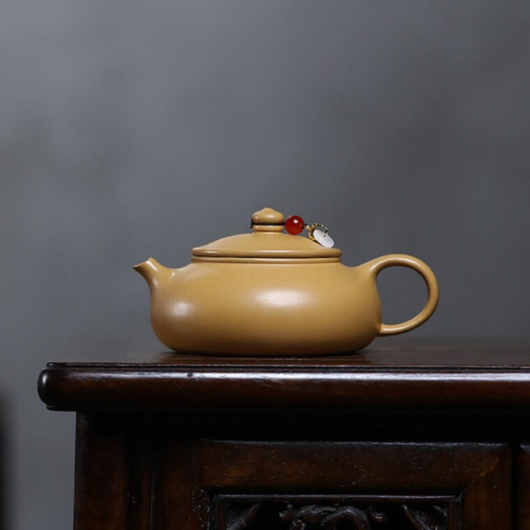 Yixing Zisha Teapot [Han Jiang] (Huangjin Duan Ni – 170ml)