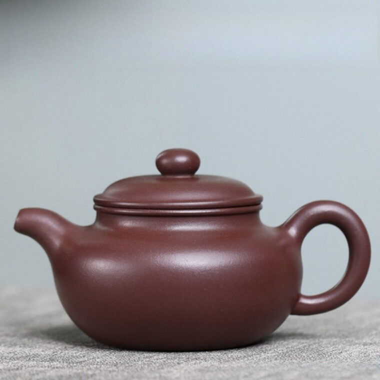 Full Handmade Yixing Zisha Teapot [Fanggu Pot] (Zi Ni – 270ml)