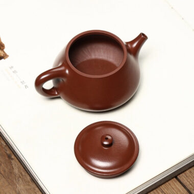 Full Handmade Yixing Zisha Teapot [Gao Piao Pot] (Zi Zhu Ni – 160ml)