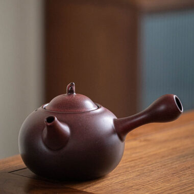 Retro Ceramic Direct Fire Teapot [Ling Xiang Side Handle Pot] 800ml
