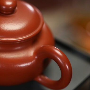 Full Handmade Yixing Zisha Teapot [Fanggu Pot] (Dahongpao – 170ml)