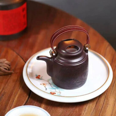 Yixing Zisha Teapot [Niu Gai Yang Tong Pot] (Lao Zi Ni – 300ml)