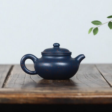 Full Handmade Yixing Zisha Teapot [Fanggu Pot] (Tian Cui Sha – 190ml)
