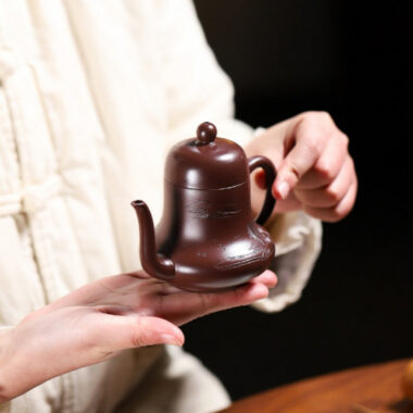 Yixing Zisha Teapot [Si Ting Pot] (Zi Zhu Ni – 170ml)