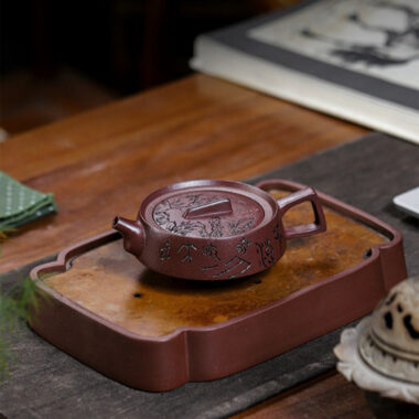 Full Handmade Yixing Zisha Teapot [Smooth & Fine] (Zi Ni – 130ml)