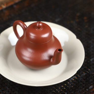 Full Handmade Yixing Zisha Teapot [Si Ting Pot] (Dahongpao – 115ml)