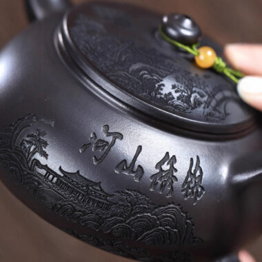 Yixing Zisha Teapot [Magnificent Landscapes] (Shi Huang – 250ml)