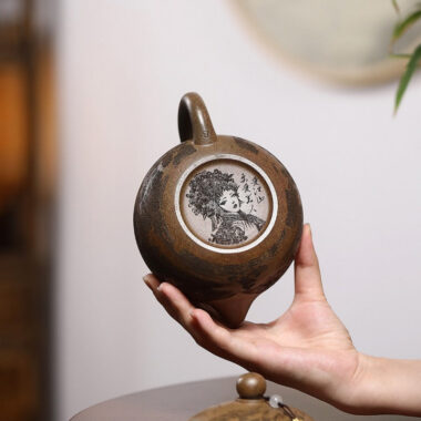 Yixing Zisha Teapot [Jiangshan Ru Hua Xishi] (Chenxiang Ni Firewood Firing – 550ml)