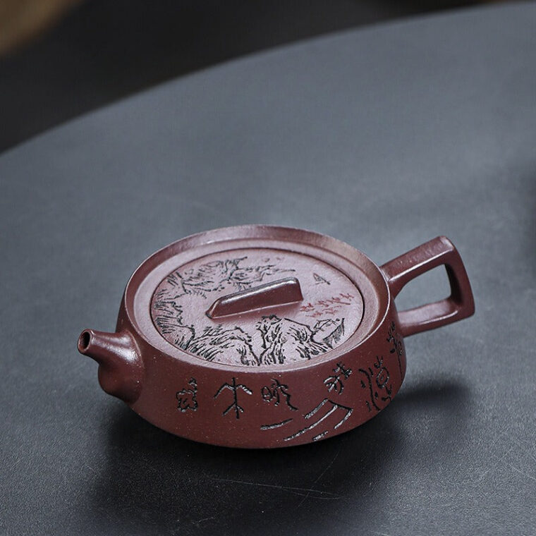 Full Handmade Yixing Zisha Teapot [Smooth & Fine] (Zi Ni – 130ml)