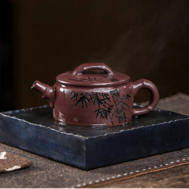 Full Handmade Yixing Zisha Teapot [Xiang Zhu] (30 Mu Zi Ni – 160ml)