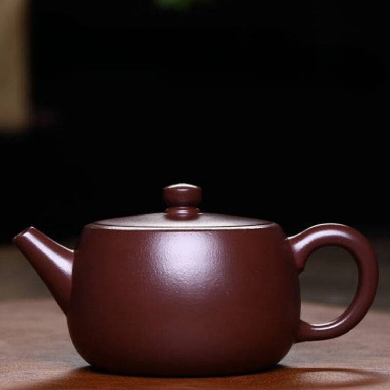 Full Handmade Yixing Zisha Teapot [Ping Gai Zhi Liu Pot] (Lao Zi Ni – 250ml)