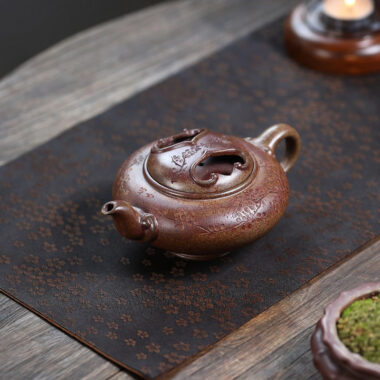 Yixing Zisha Teapot [Niu Gai An Xiang] (Duan Ni Firewood Firing – 300ml)