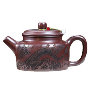 Yixing Zisha Teapot [Dragon Dezhong] (Zi Zhu Ni – 480ml)