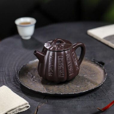 Full Handmade Yixing Zisha Teapot [Fanyin Shi Piao] (Lao Zi Ni – 380ml)