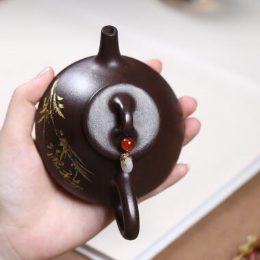 Yixing Zisha Teapot [Bamboo Shi Piao] (Zi Ni – 190ml)