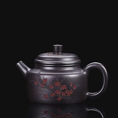 Full Handmade Yixing Zisha Teapot [An Xiang] 1 Pot 5 Cups Set (Shi Huang – 280ml)