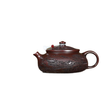 Yixing Zisha Teapot [Jiangnan Han Jiang] (Gu Tong Wu Ni – 650ml)