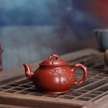 Full Handmade Yixing Zisha Teapot [Jin Mei Pot] (Dahongpao – 190ml)