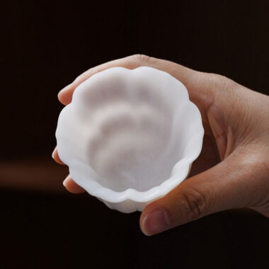 Ice Jade White Porcelain [Linghua] Tea Cup 70ml
