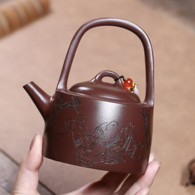 Yixing Zisha Teapot [Man Sheng Tiliang] (Zi Ni – 270ml)