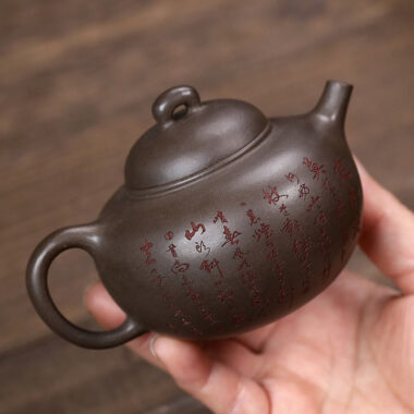 Yixing Zisha Teapot [Green Bamboo] (Qinghui Duan – 180ml)
