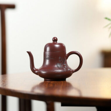 Yixing Zisha Teapot [Si Ting Pot] (Zi Zhu Ni – 170ml)