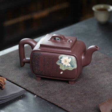 Full Handmade Yixing Zisha Teapot [Yi Mai Xiang Cheng] (Tian Qing Zi Ni – 520ml)