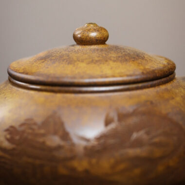 Yixing Zisha Teapot [Han Jiang] (Huangjin Duan Firewood Fired – 180ml)