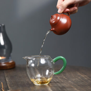 Yixing Zisha Teapot [Mini Eggplant Pot] (Wrinkled Skin Zhu Ni – 100ml)