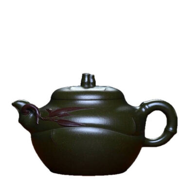 Full Handmade Yixing Zisha Teapot [Bamboo Pot] (Mo Lu Ni- 360ml)