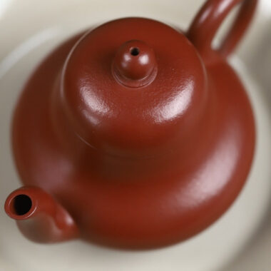 Full Handmade Yixing Zisha Teapot [Si Ting Pot] (Dahongpao – 115ml)