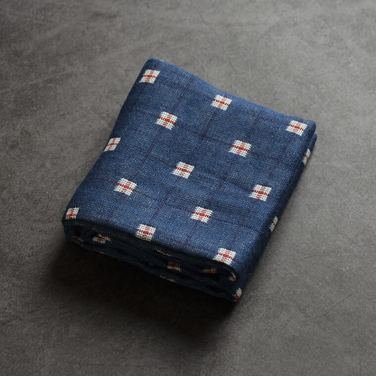 Linen Cotton Zen Tea Tower [Checkered]