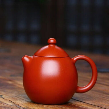 Full Handmade Yixing Zisha Small Teapot [De Zhong / Xishi / Dragon Egg] (Dahongpao – 100/140/140ml)