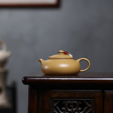 Yixing Zisha Teapot [Han Jiang] (Huangjin Duan Ni – 170ml)