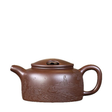 Full Handmade Yixing Zisha Teapot [Niu Gai Lianzi Pot] (Zi Ni – 230ml)