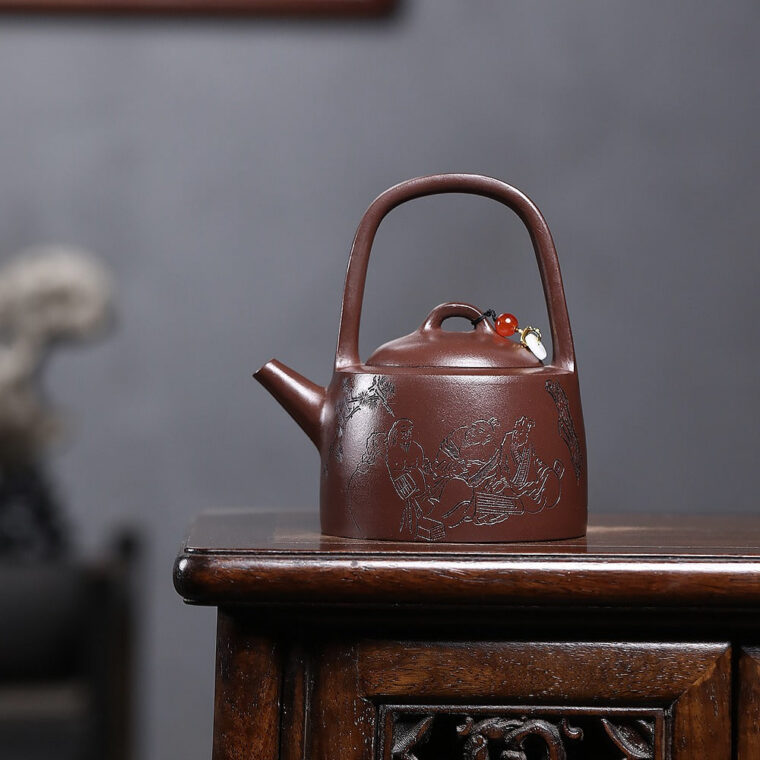 Yixing Zisha Teapot [Man Sheng Tiliang] (Zi Ni – 270ml)