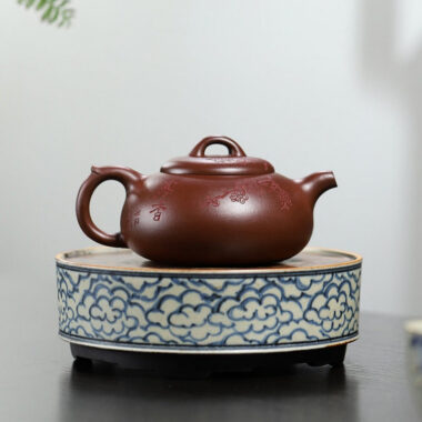 Yixing Zisha Teapot [Han Xiang] (Di Cao Qing – 330ml)