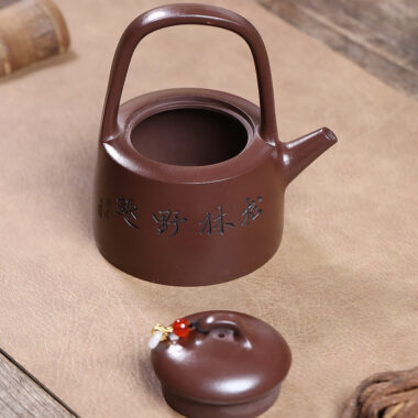 Yixing Zisha Teapot [Man Sheng Tiliang] (Zi Ni – 270ml)