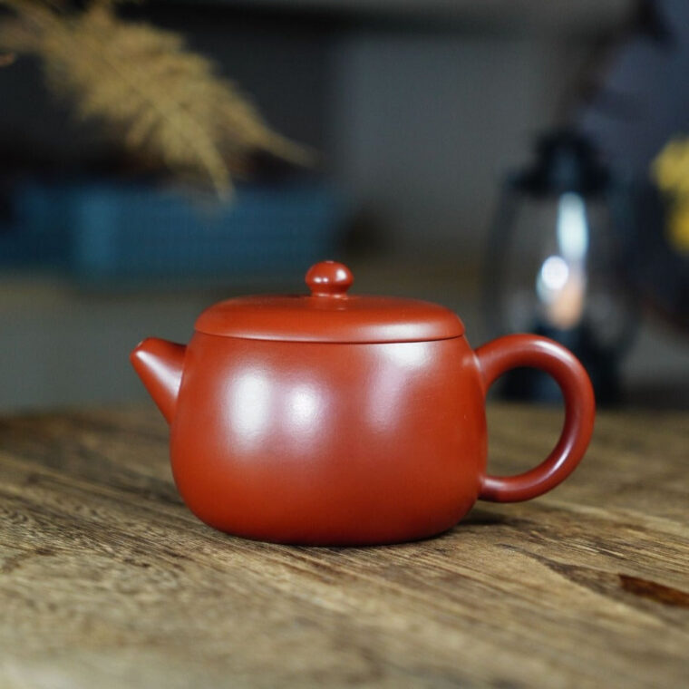 Yixing Zisha Teapot [Fat Xishi Pot] (Dahongpao – 230ml)