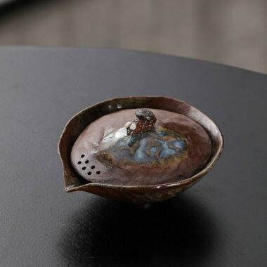 Kiln Change Firewood Firing [Yan Kuang] Hand-Grab Pot / Tea Tray Set